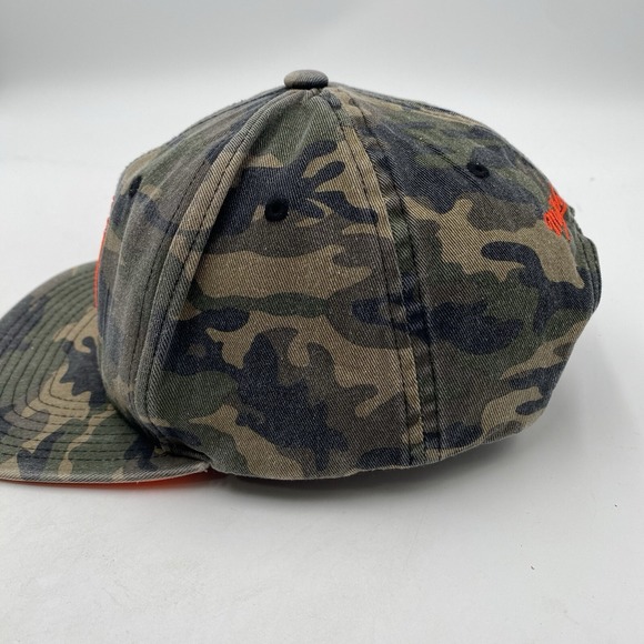Golden State Warriors Hat Camo Neon Orange Mitchell Ness SnapBack Adjustable VGC - Picture 5 of 12